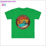 Plus Minus Co Made in 2001 Vintage Birthday designed T-Shirt, view 6