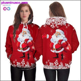 Plus Minus Co New 3D Christmas Hoodies Men's/Women's Casual Pullover, view 3