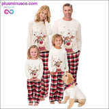 Plus Minus Co Christmas Family Matching Pajamas Set Deer Adult Kid Family, view 2
