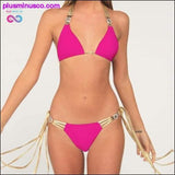Plus Minus Co 2021 Jewel Swimsuit Women Bikini Set Sexy Bathing Suit, view 5