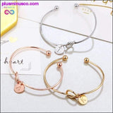 Plus Minus Co 2020 Letter Bracelet Jewelry for Party Metal Charm Bracelet, view 6