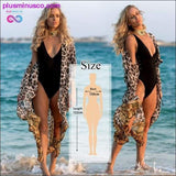 Plus Minus Co 2020 Multicolored Bohemian Floral Printed Long Kimono, view 4