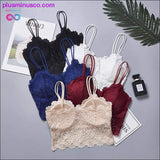 Plus Minus Co Wireless Lace Push Up Bra Top Women Plus Size Bralette, view 2