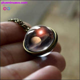 Plus Minus Co Nebula Galaxy Double Sided Pendant Necklace ||, view 2
