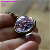 Plus Minus Co Nebula Galaxy Double Sided Pendant Necklace ||, view 6