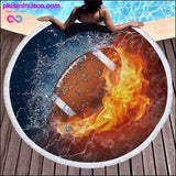 Plus Minus Co 2020 Newest Cool Football Sports Summer Round Swimming Beach, view 2