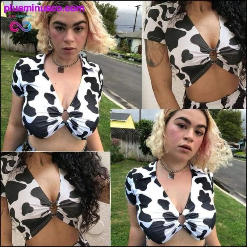 Plus Minus Co 2020 Newest Hot Fashion Sexy Women Summer Tops Short Sleeve