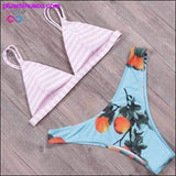 Plus Minus Co Sexy Brazilian Summer Bikini Set Swimwear 2023 Print Bikinis, view 5