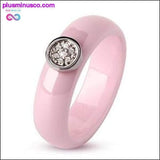 Plus Minus Co 2020 Ring Ceramics 8mm Fashion Exquisite Rhinestone Ceramic, view 4