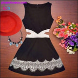 Plus Minus Co sleeveless o-neck Lace Summer women dress, view 2