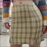 Plus Minus Co Summer Autumn Plaid Sexy Purple, view 5