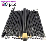 Plus Minus Co 20Pcs Eye Makeup Brushes Set Cosmetic Kit, view 2