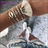 Plus Minus Co 21 Style Women Fashion Moon Leaf Shell Cross Crystal, view 5