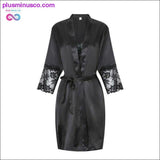 Plus Minus Co 2PCS Robe Set Bride Bridesmaid Wedding Gown Lace Sexy, view 4