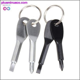 Plus Minus Co 2Pcs Stainless Steel Multi Tools Key Ring EDC Screwdriver, view 2