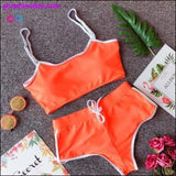 Plus Minus Co 2PCS Women side Striped Gym Tracksuit Spaghetti Strap Vest, view 2