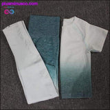 Plus Minus Co 2PCS Yoga Set Women Long Sleeve Crop Tops And High Waisted, view 4