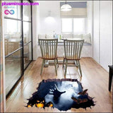 Plus Minus Co 3D Broken Wall Stickers Halloween Decorations Pumpkin Wall, view 5