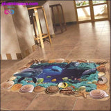 Plus Minus Co 3D Creative Underwater World Cave Wall Stickers, view 2