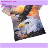 Plus Minus Co 3D Eagle Casual Unisex Tee, view 4
