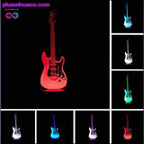 Plus Minus Co 3D Electric Music Guitar LED Illusion Lamp, view 2