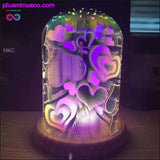 Plus Minus Co 3D Magic Night Light Table Lamp LED USB Innovative, view 3