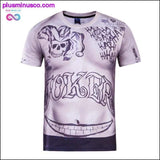 Plus Minus Co 3D Print Tattoo Muscle T-shirt Short Sleeve, view 3