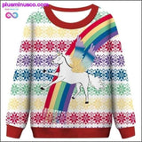 Plus Minus Co 3D Printed Casual Crew Neck Long Sleeved Sweatshirt at, view 2