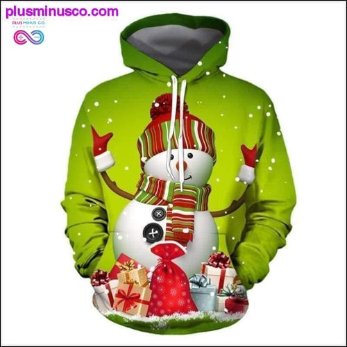 Plus Minus Co 3D Printed Christmas Hoodie || PlusMinusco.com