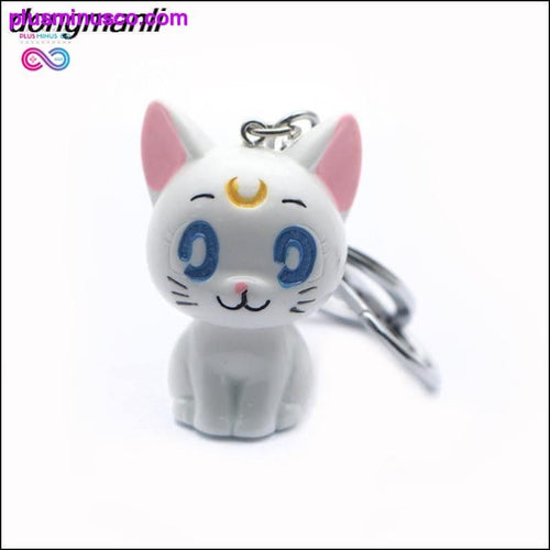 Plus Minus Co 3D Sailor Moon Luna Cat Figure Anime Charms Key Chain ||