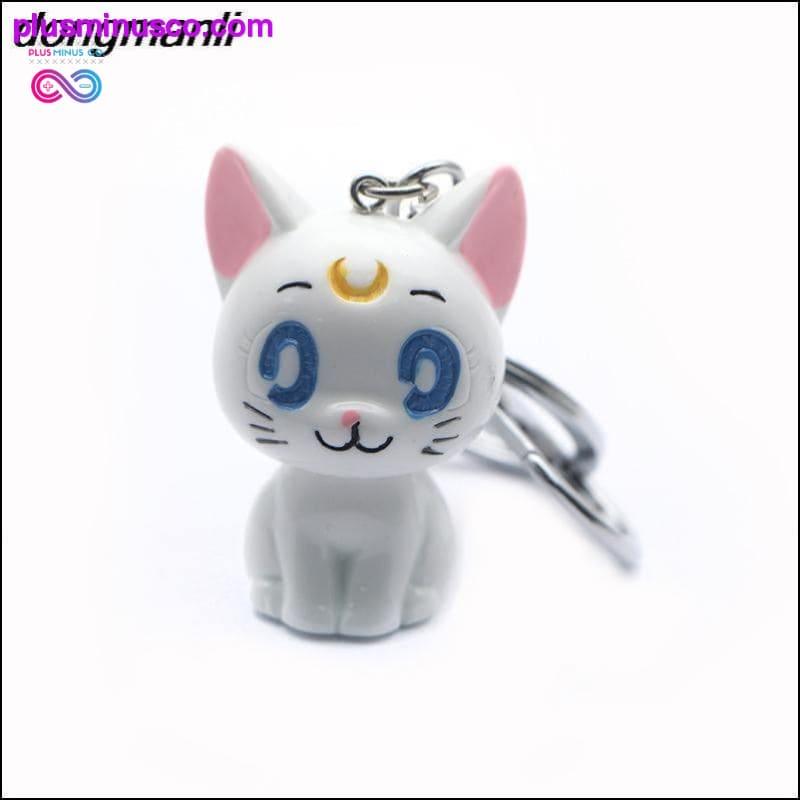Plus Minus Co 3D Sailor Moon Luna Cat Figure Anime Charms Key Chain ||
