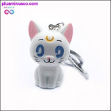 Plus Minus Co 3D Sailor Moon Luna Cat Figure Anime Charms Key Chain ||, view 2