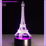 Plus Minus Co 3D Visual Illusion Transparent Acrylic LED Night Light Color, view 2