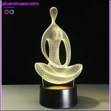 Plus Minus Co 3D Visual Illusion Transparent Acrylic LED Night Light Color, view 3
