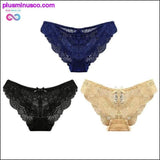 Plus Minus Co 3pc/lot Sexy Panties Women Underwear Transparent Briefs Lace, view 3