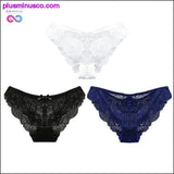 Plus Minus Co 3pc/lot Sexy Panties Women Underwear Transparent Briefs Lace, view 4