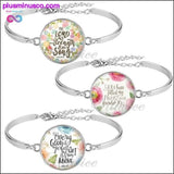 Plus Minus Co 3Pcs / Set New Bible Verse Bracelet Silver Plated 25mm Art, view 2