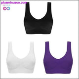 Plus Minus Co 3pcs Sexy Seamless Bra bras For Women No Pad Plus Pize Push, view 3