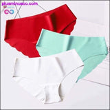 Plus Minus Co 3pcs/lot Sexy Panties For Women Briefs Set Seamless Lingerie, view 4