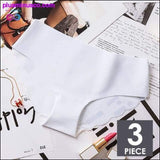 Plus Minus Co 3pcs/lot Sexy Panties For Women Briefs Set Seamless Lingerie, view 6