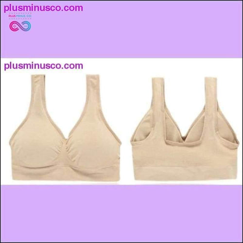 Plus Minus Co 3pcs/set sexy genie bra With Pads Seamless push up bra plus