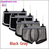 Plus Minus Co 4 pcs/lot Men Underwear boxer cotton Cuecas Boxers Mens, view 2