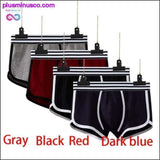 Plus Minus Co 4 pcs/lot Men Underwear boxer cotton Cuecas Boxers Mens, view 4