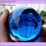Plus Minus Co 40mm Blue Asian Quartz Crystal Glass Feng shui/Healing, view 2