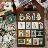 Plus Minus Co 46sheets Green Angel sticker box Famous Decorative bullet, view 2