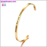 Plus Minus Co 4mm Fashion Inspirational Bracelet Bangle "Love, view 2