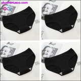 Plus Minus Co 4pcs Breathable Cotton Underwear With Plus Sizes Available, view 3