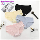 Plus Minus Co 4pcs Breathable Cotton Underwear With Plus Sizes Available, view 4
