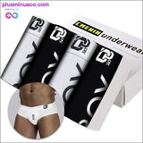 Plus Minus Co 4Pcs/lot Men Briefs Cotton Sexy Underwear Men Jockstrap, view 3