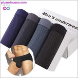 Plus Minus Co 4Pcs/lot Men Briefs Cotton Sexy Underwear Men Jockstrap, view 6